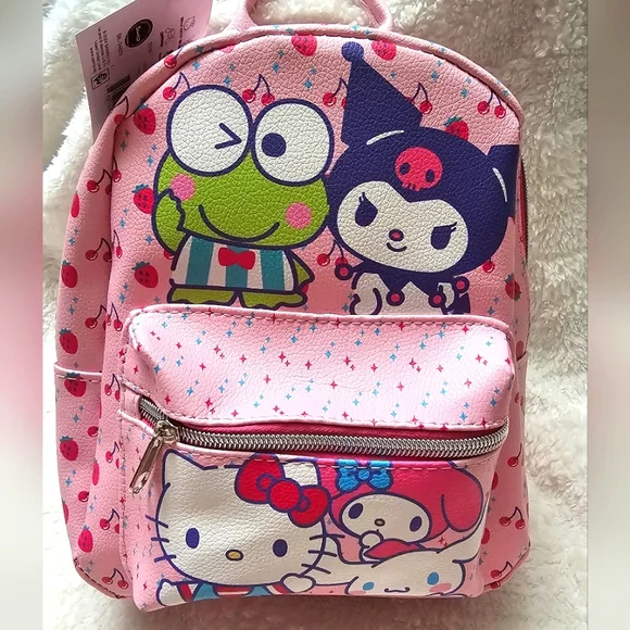 Hello Kitty and Friends Mini Backpack Sanrio Kawaii Cartoon Kids Y2k Kids - Picture 3 of 6